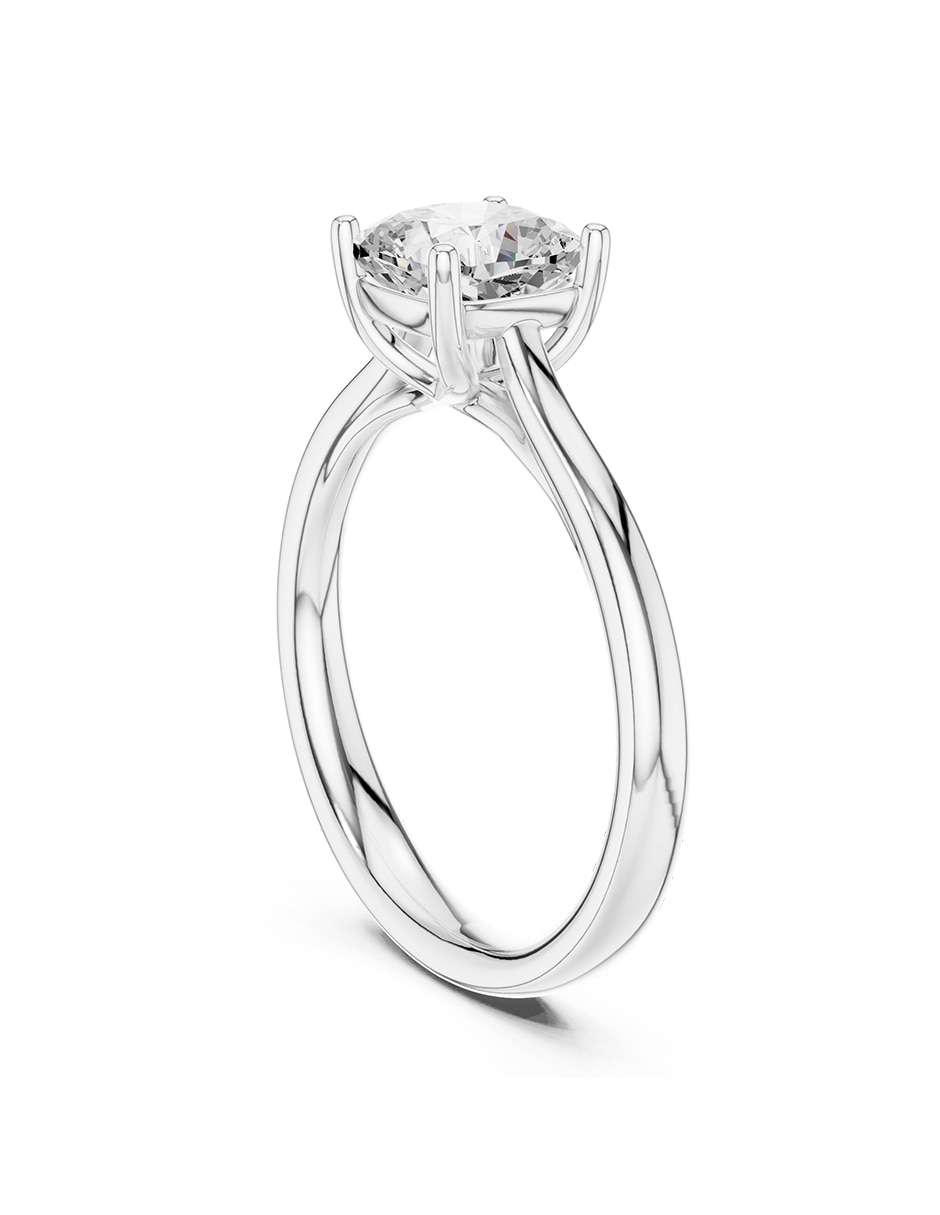 Anillo de compromiso de oro 18 K diamante de laboratorio 3