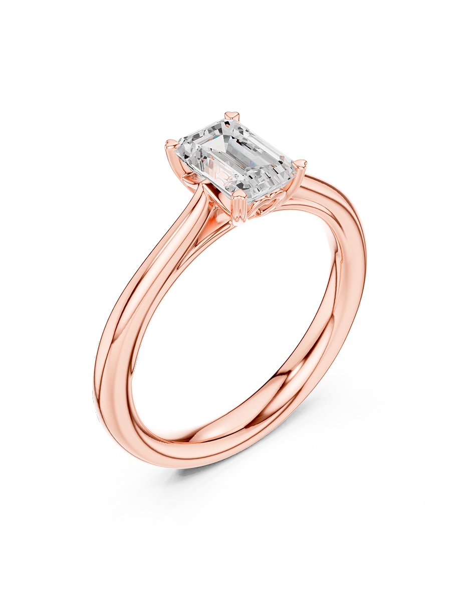 Anillo de compromiso de oro 9 k 2