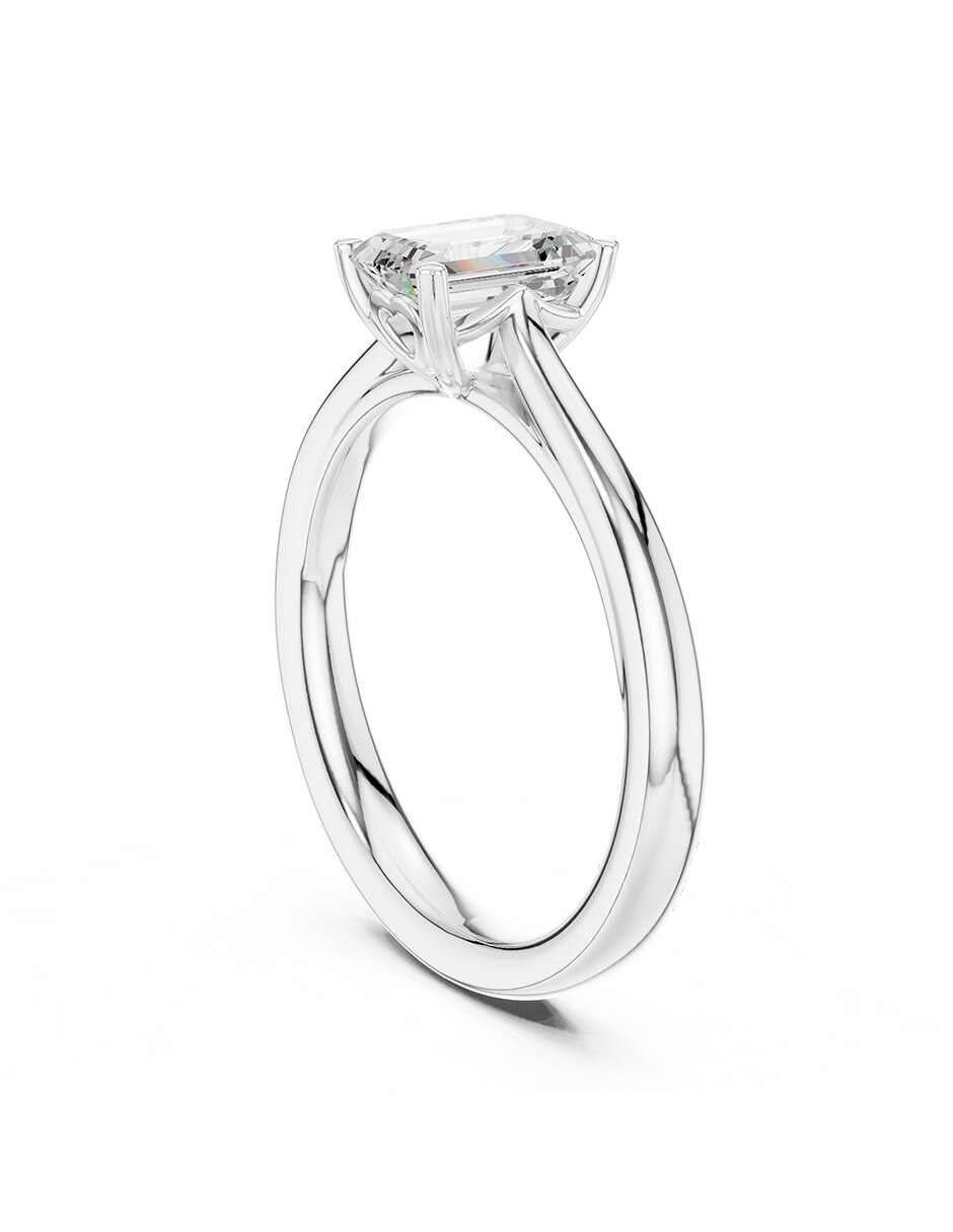 Anillo de compromiso de oro 18 K diamante de laboratorio 3