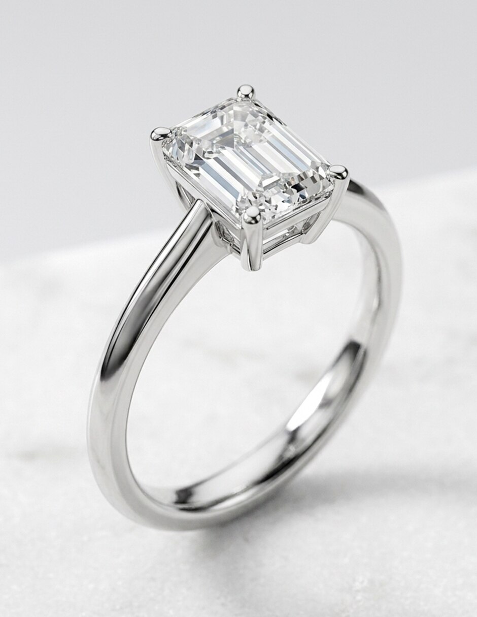 Anillo de compromiso de oro 18 k Amore Mio! diamante de laboratorio 7