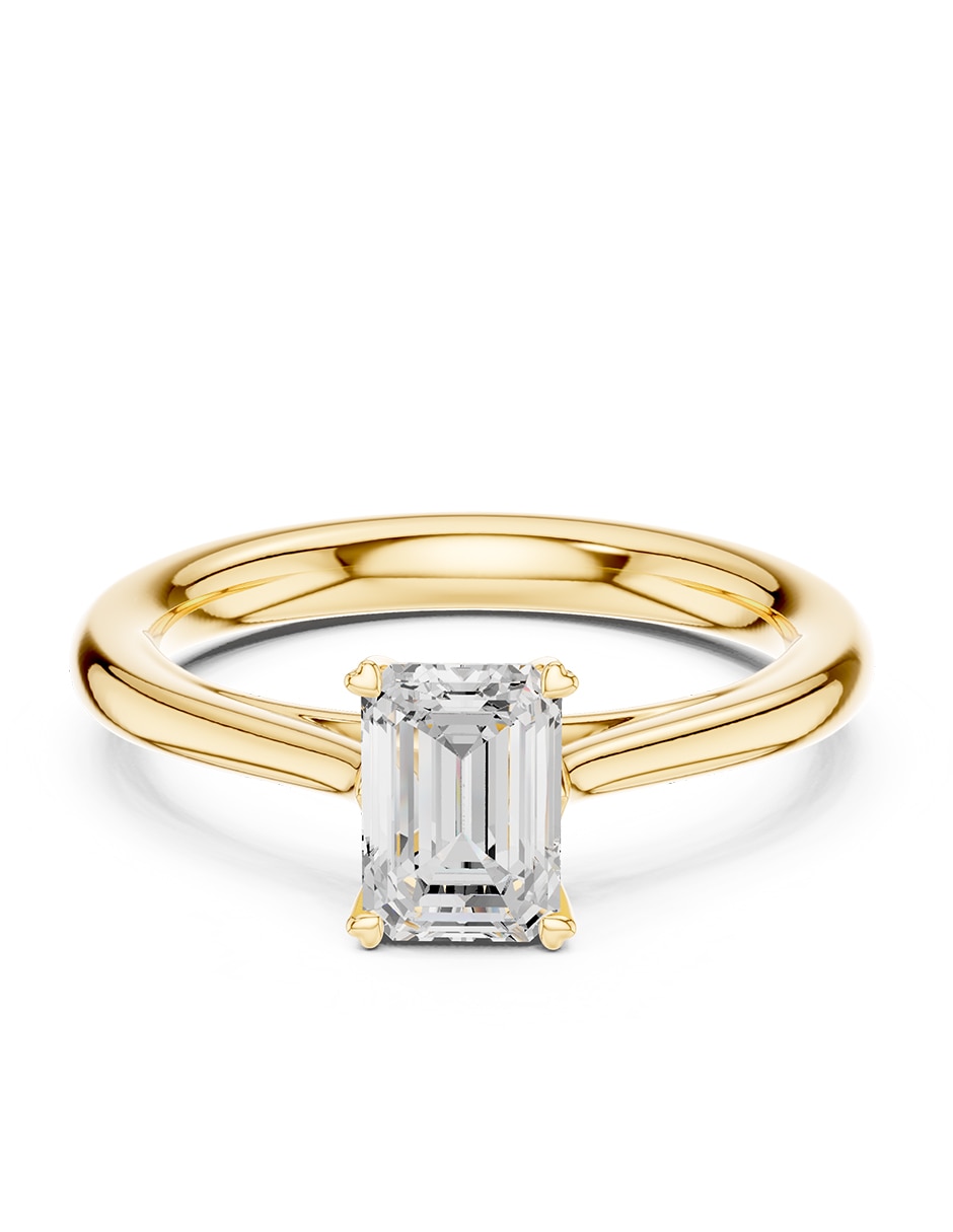 Anillo de compromiso de Oro 14 k ! Diamante de laboratorio