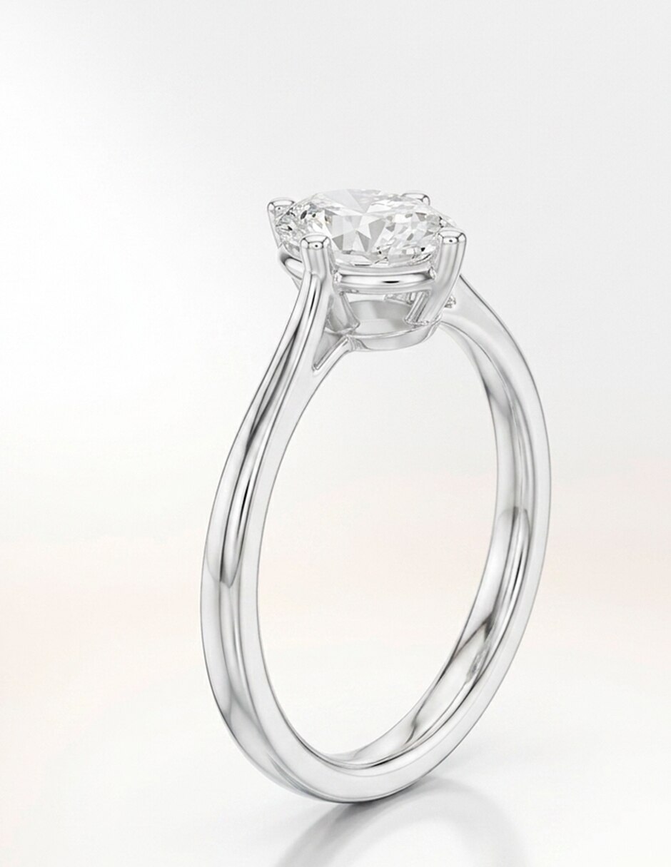Anillo de compromiso de oro 9 k Amore Mio! diamante de laboratorio 10