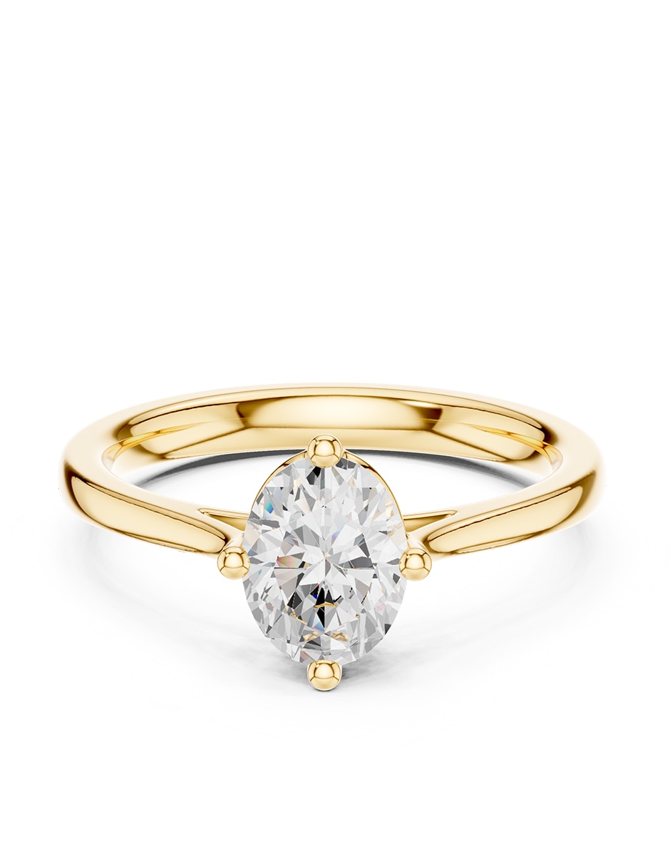 Anillo de compromiso de Oro 9 k ! Diamante de laboratorio