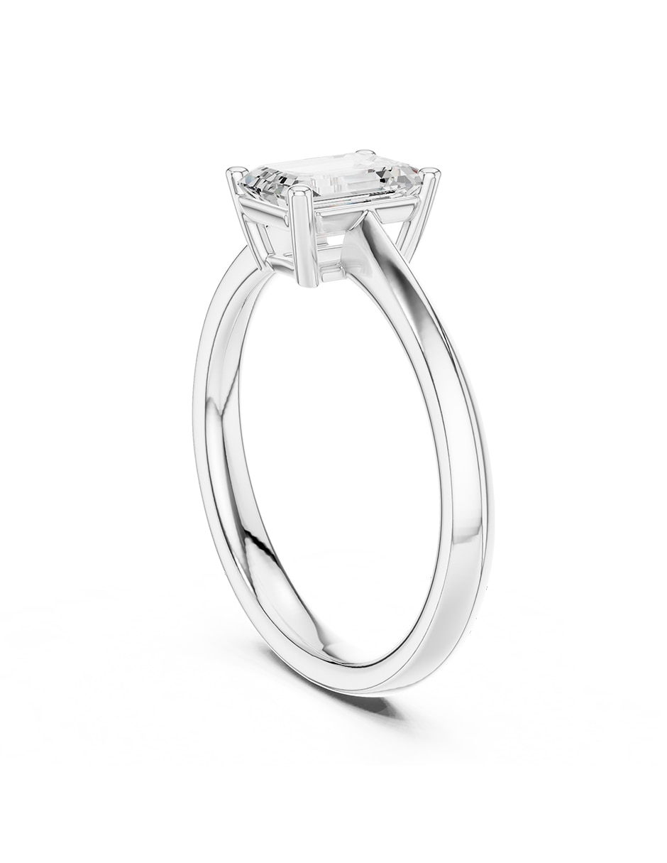 Anillo de compromiso de oro 9 K diamante de laboratorio 3