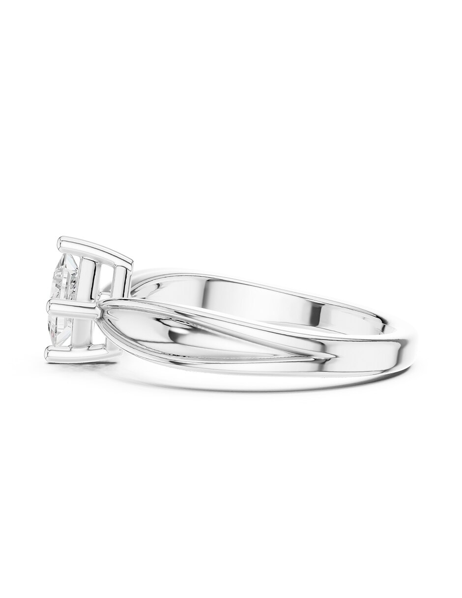 Anillo de compromiso de oro 9 K diamante de laboratorio 5