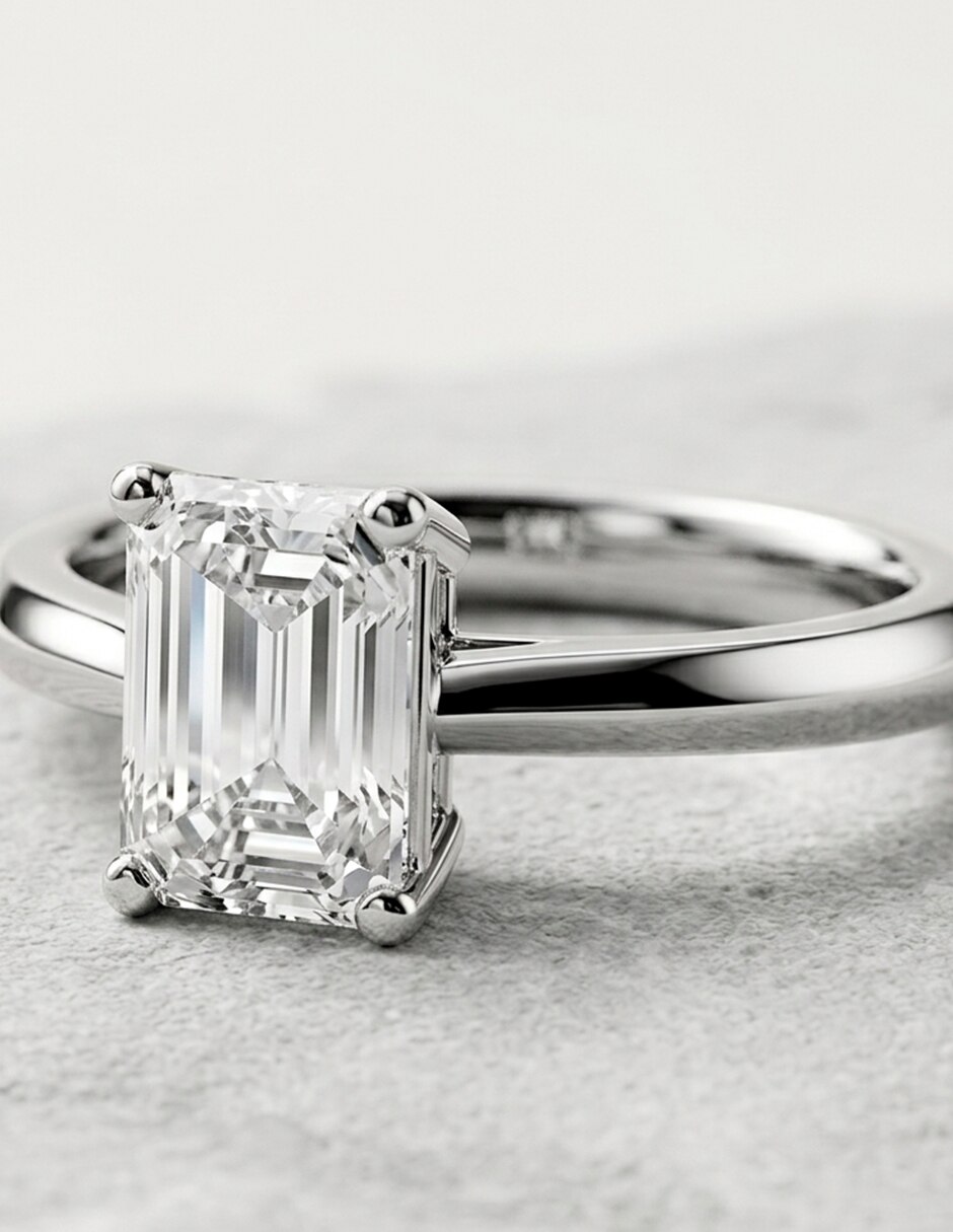 Anillo de compromiso de oro 18 k Amore Mio! diamante de laboratorio 10