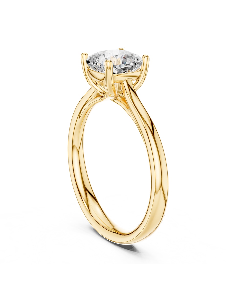 Anillo de compromiso de oro 9 K Amore Mio diamante de laboratorio