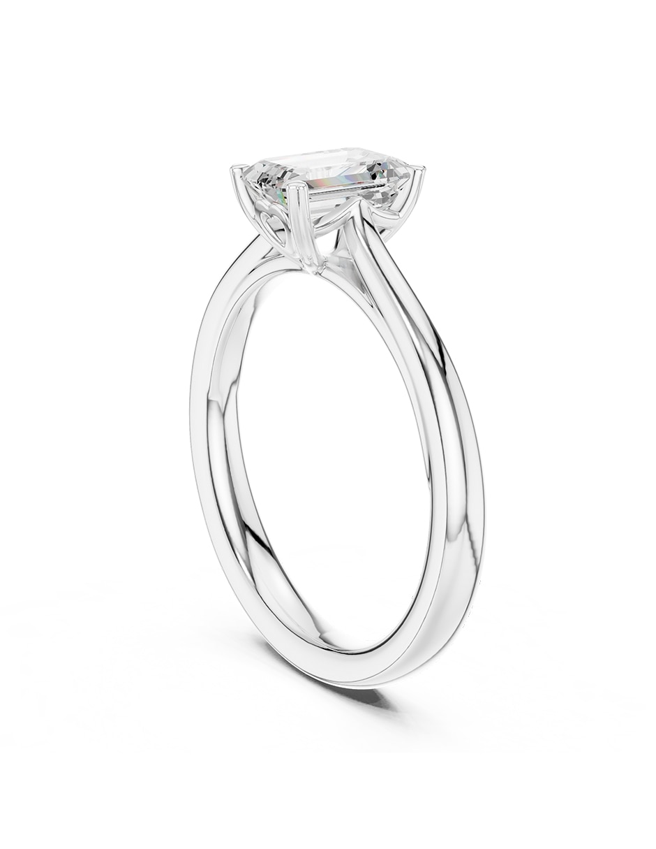 Anillo de compromiso de oro 14 K diamante de laboratorio 3