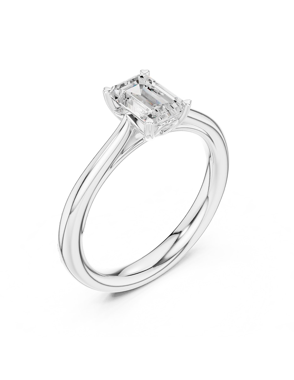 Anillo de compromiso de oro 18 K diamante de laboratorio 2