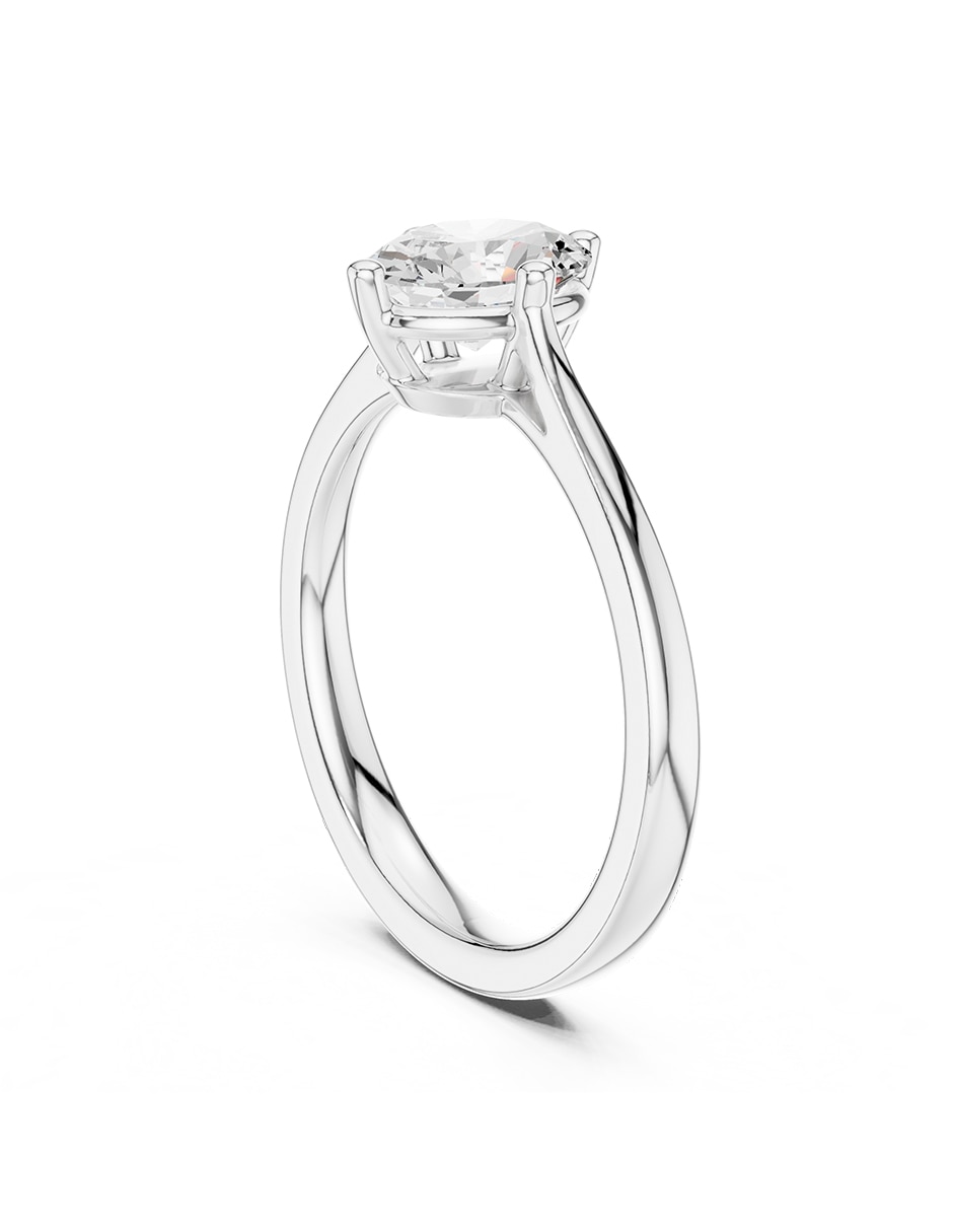 Anillo de compromiso de oro 14 K diamante de laboratorio 3