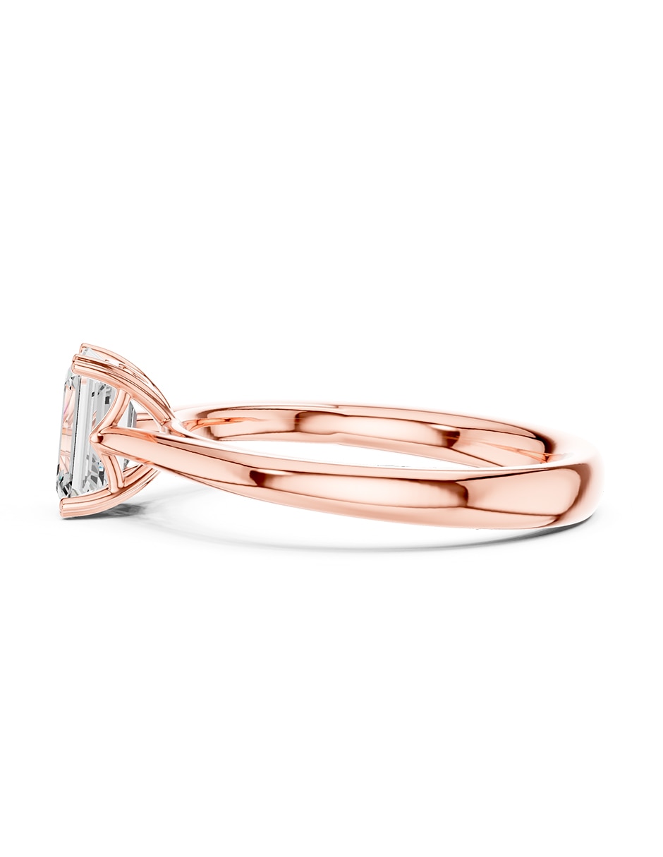 Anillo de compromiso de oro 9 k zirconia cúbica 5