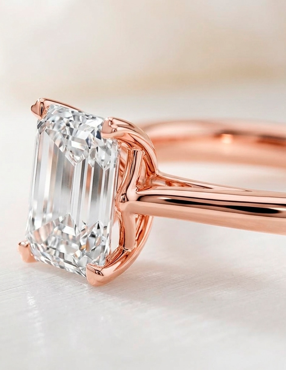 Anillo de compromiso de oro 9 k zirconia cúbica 7