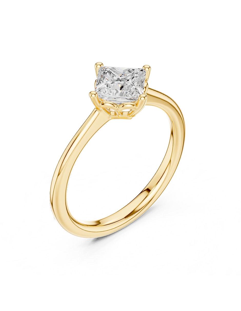 Anillo de compromiso de oro 18 K Amore Mio diamante de laboratorio