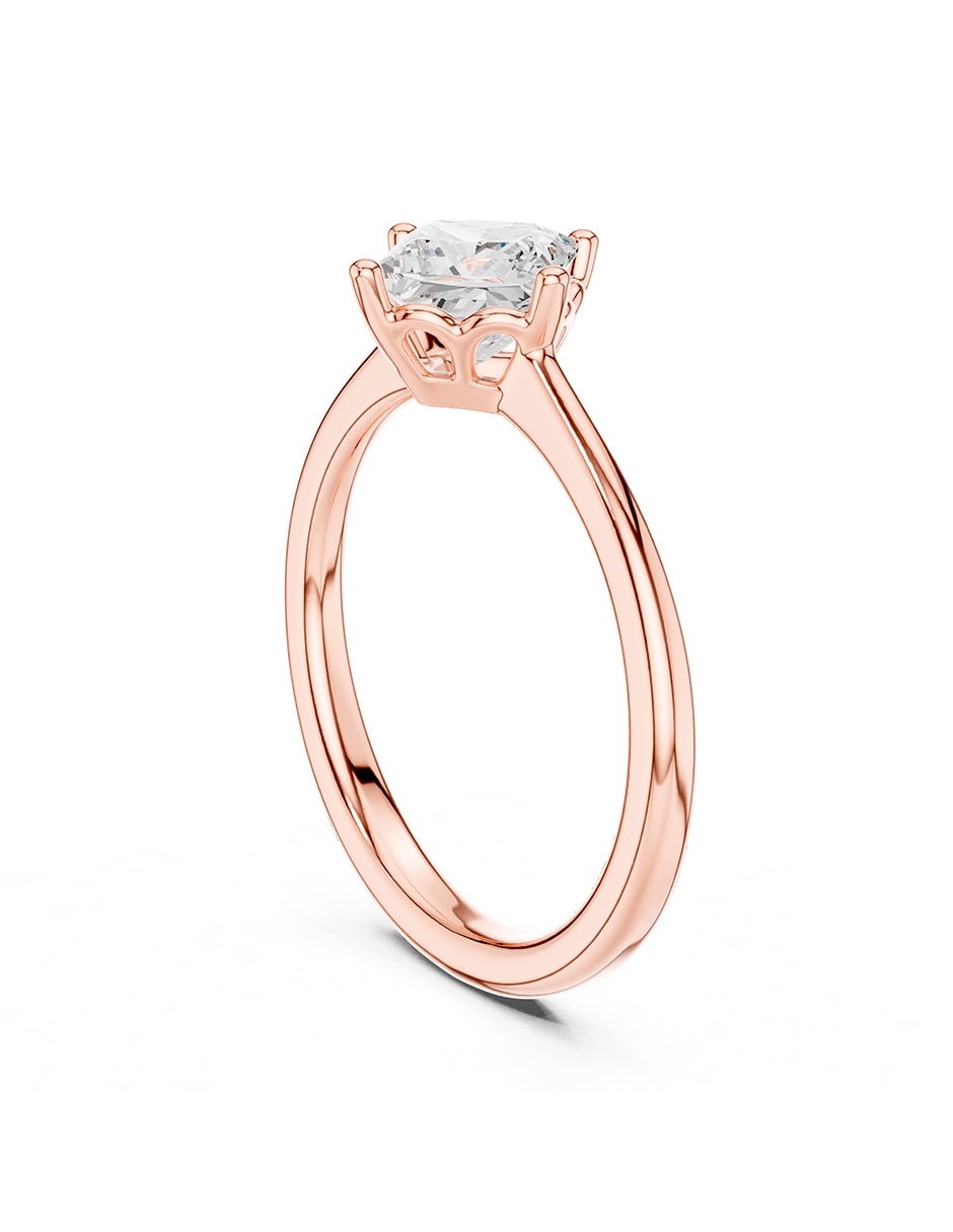 Anillo de compromiso de oro 18 K diamante de laboratorio 3