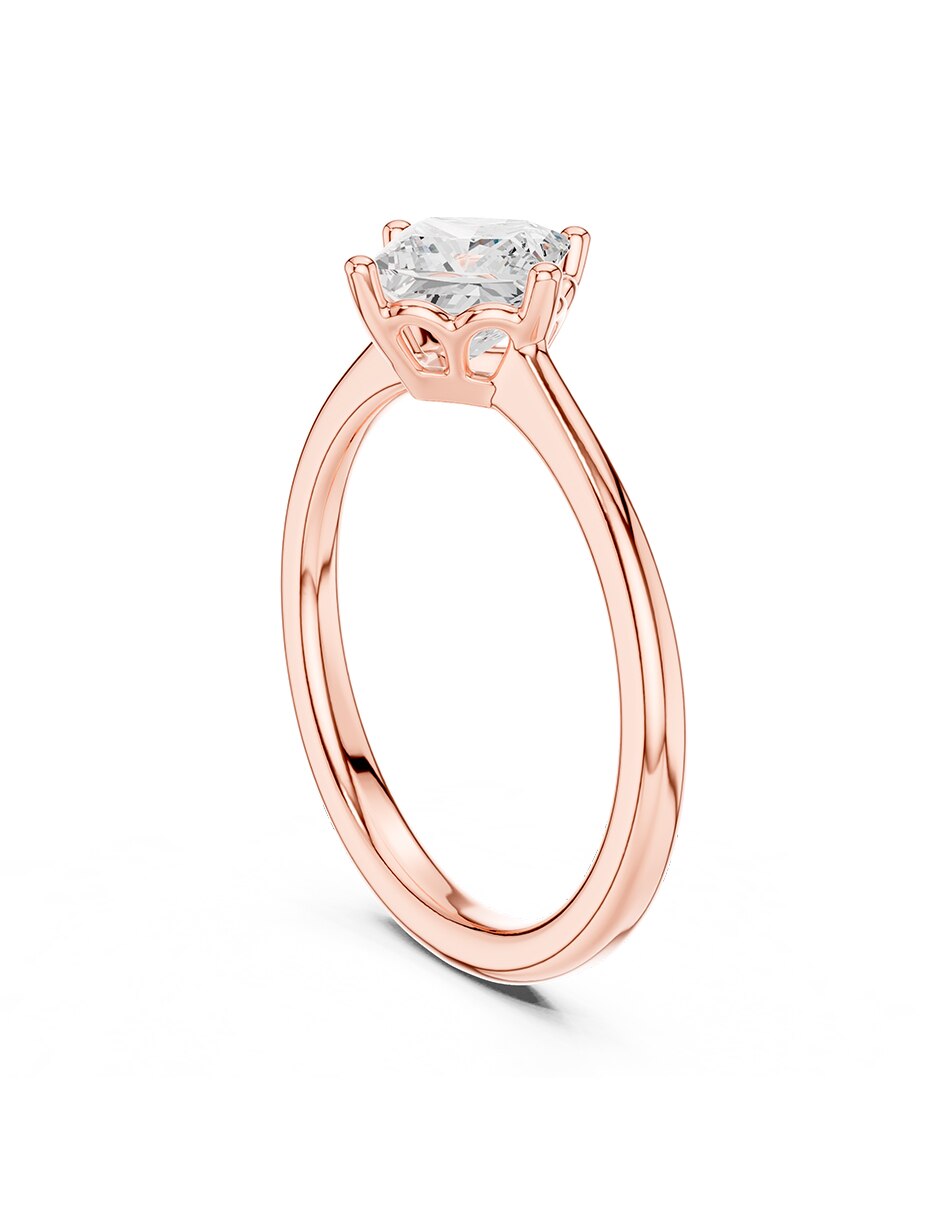 Anillo de compromiso de oro 18 K diamante de laboratorio 3