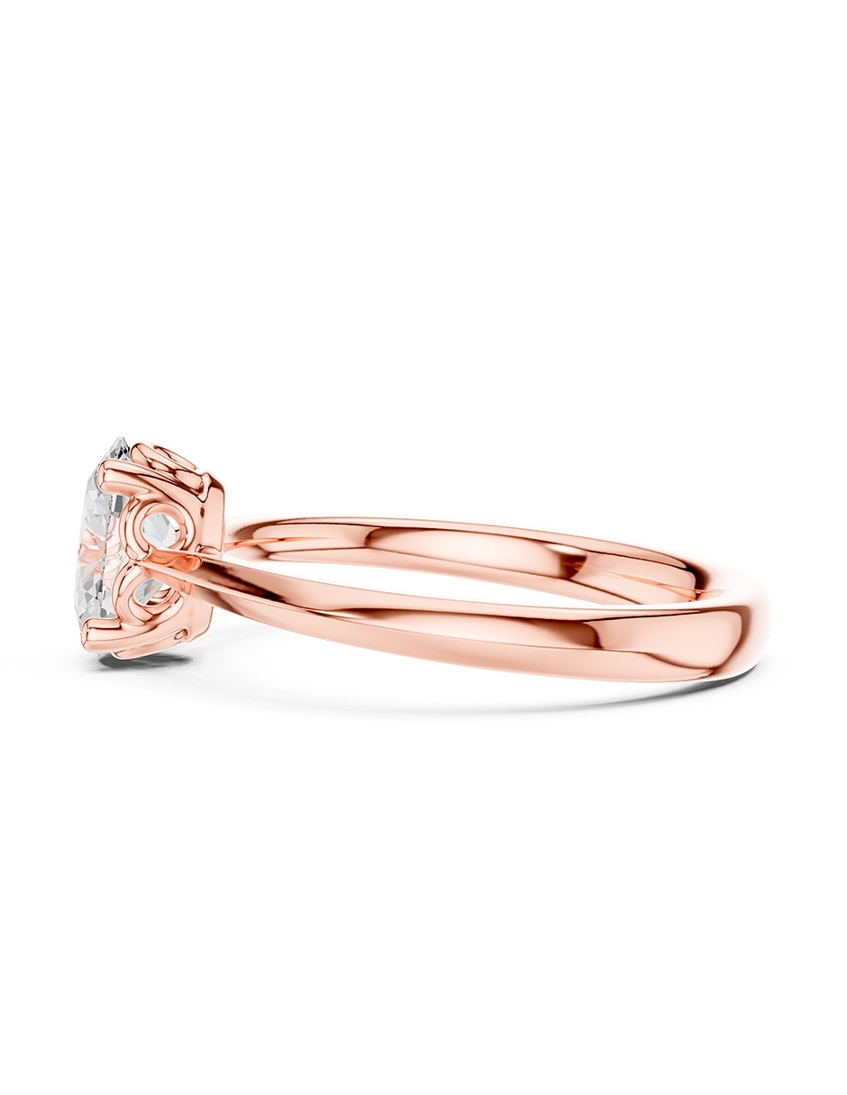 Anillo de compromiso de oro 18 K diamante de laboratorio 5