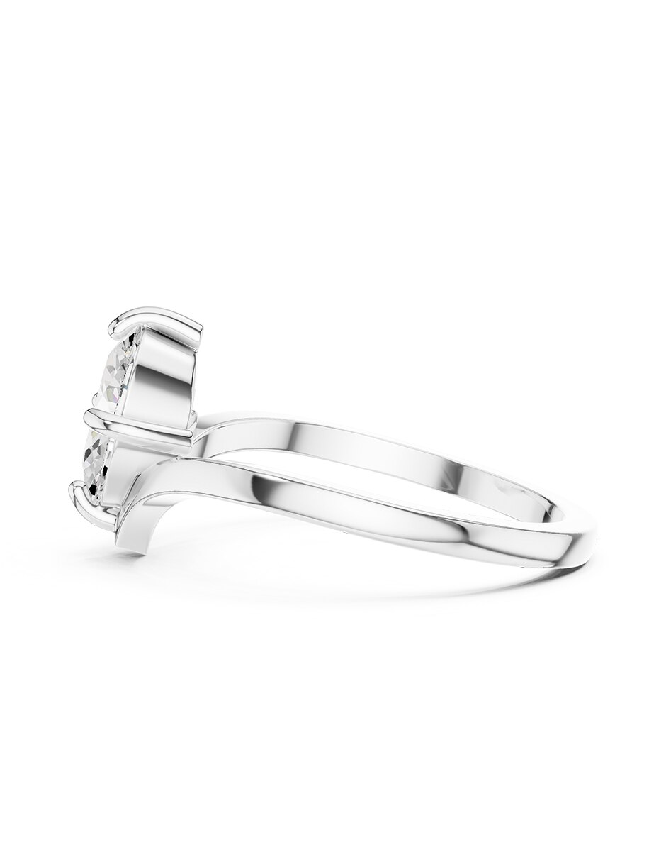 Anillo de compromiso de oro 18 K diamante de laboratorio 4
