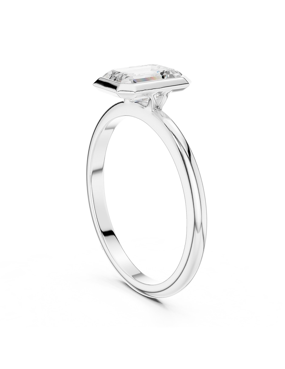 Anillo de compromiso de oro 9 k zirconia cúbica 5