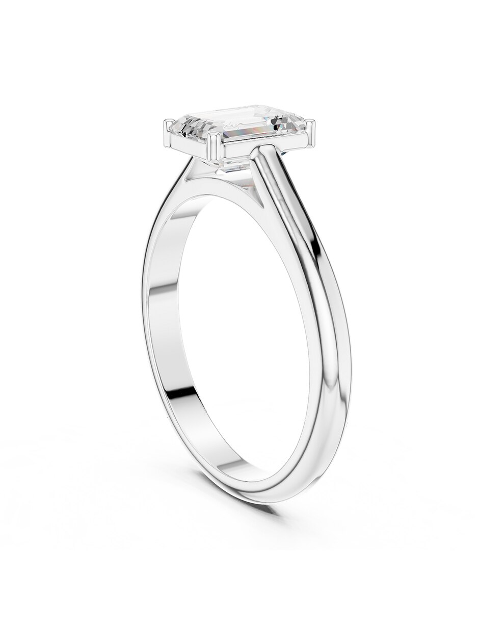 Anillo de compromiso de Oro 9 K Zirconia cúbica 3