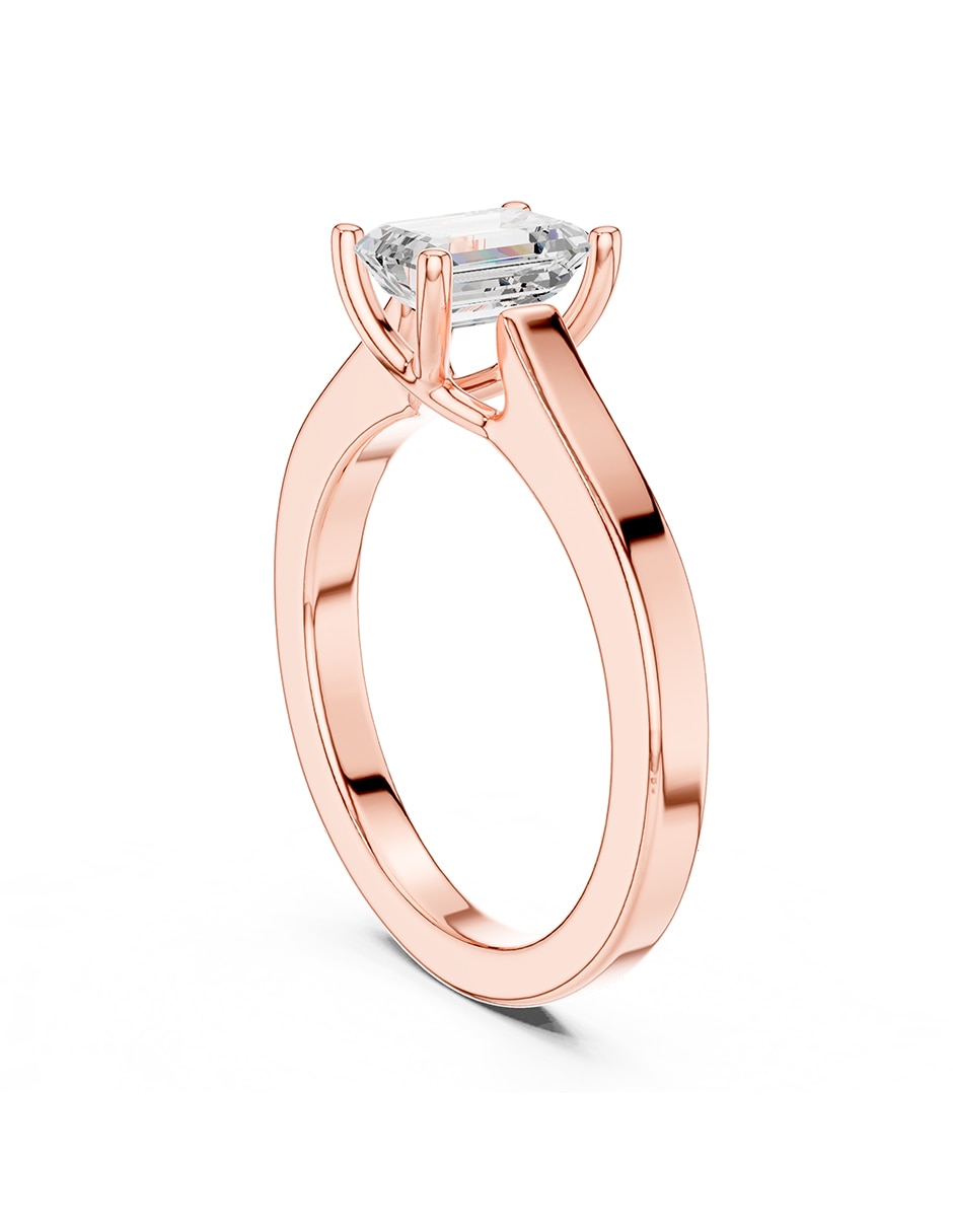 Anillo de compromiso de oro 18 K diamante de laboratorio 3