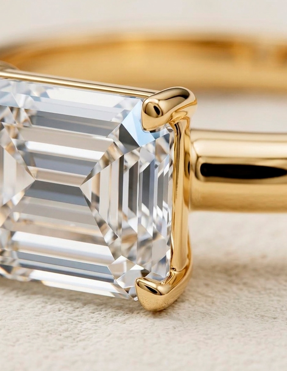Anillo de compromiso de oro 18 k Amore Mio! diamante de laboratorio 3