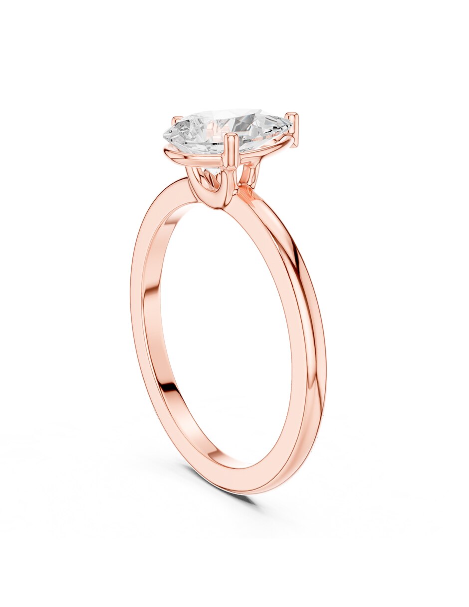 Anillo de compromiso de oro 18 k Amore Mio! diamante de laboratorio 5