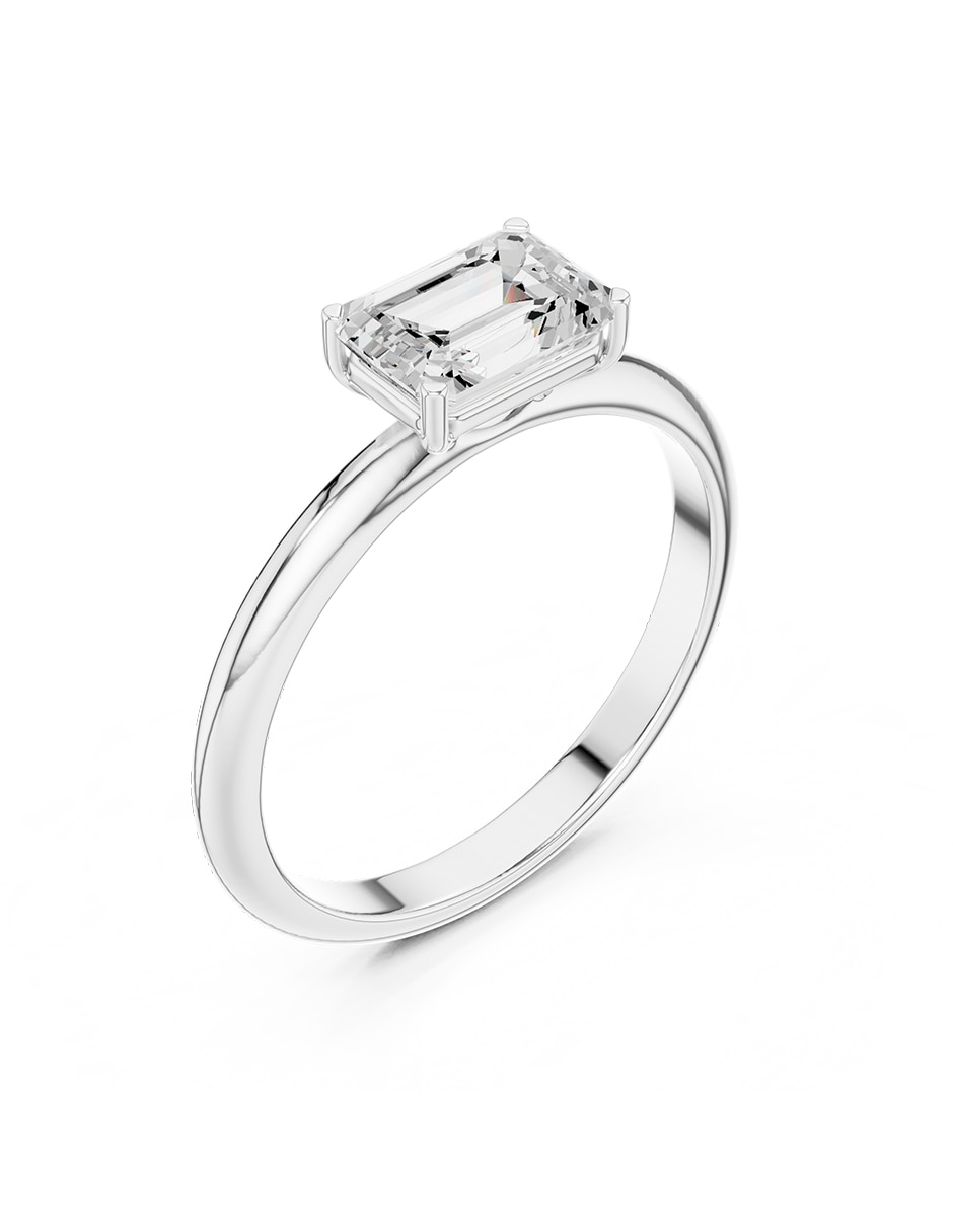 Anillo de compromiso de oro 18 K diamante de laboratorio 2