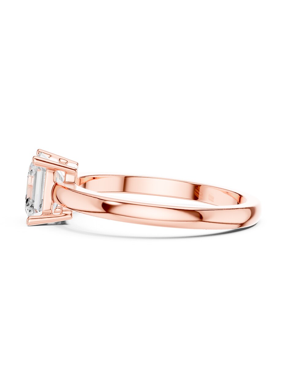 Anillo de compromiso de Oro 18 K Zirconia cúbica 5