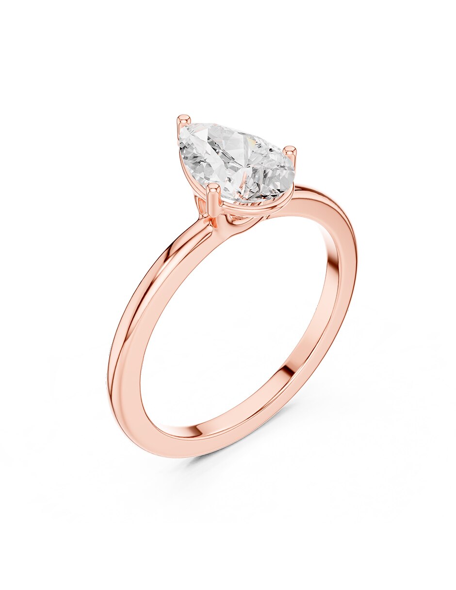 Anillo de compromiso de oro 18 k Amore Mio! diamante de laboratorio 8