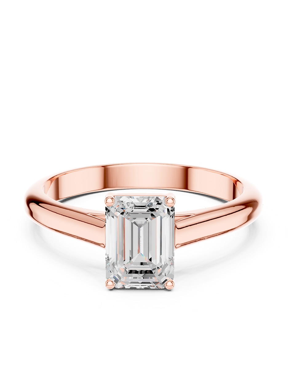 Anillo de compromiso de oro 18 K diamante de laboratorio 1