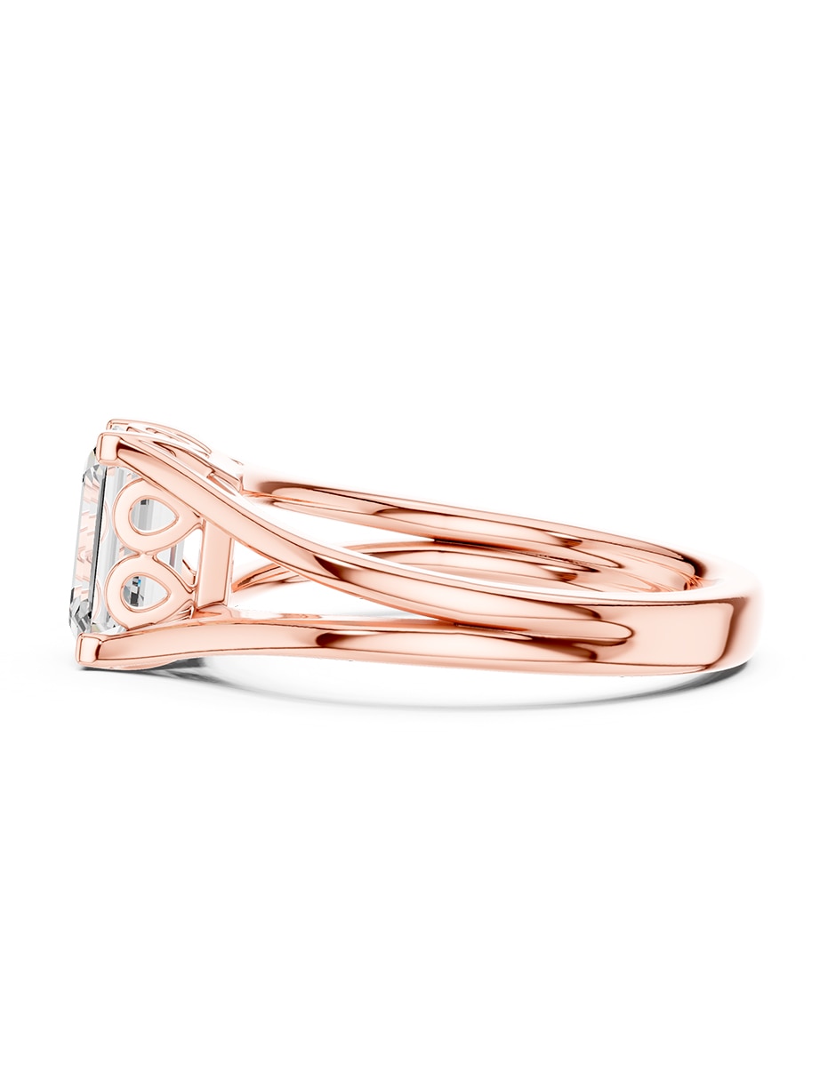 Anillo de compromiso de oro 18 K diamante de laboratorio 5