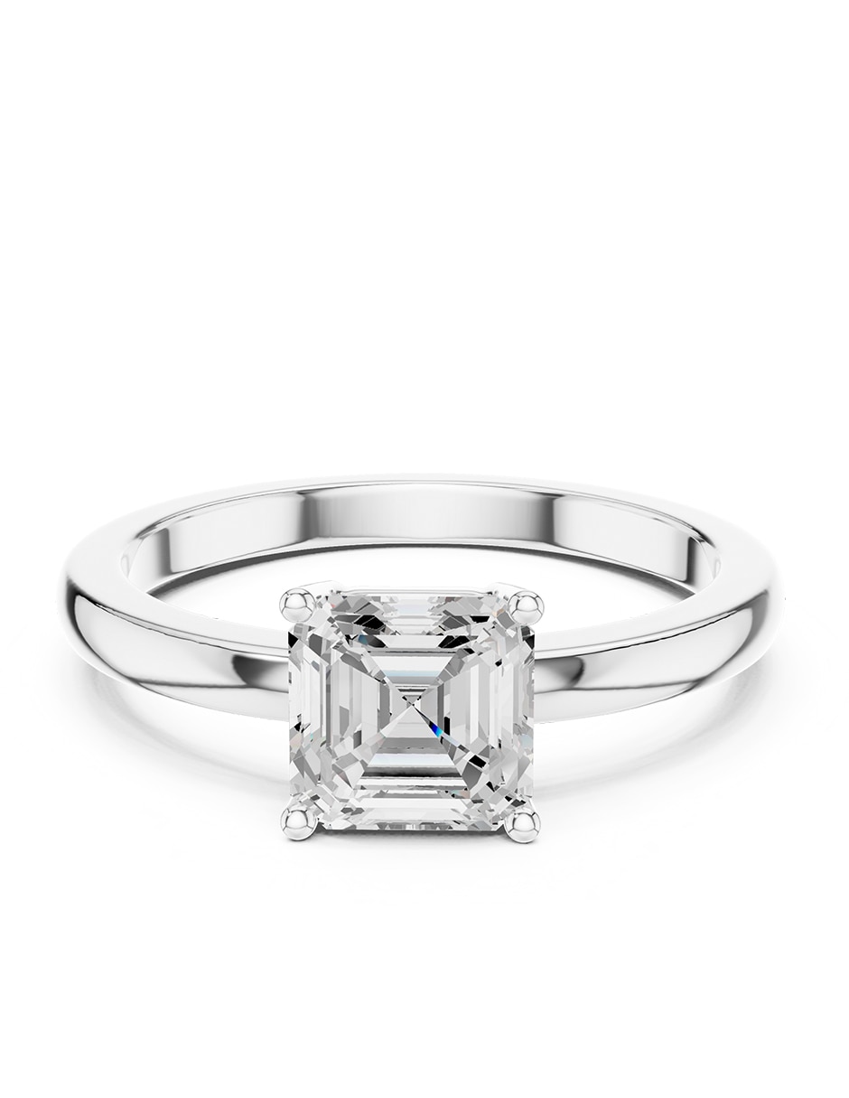 Anillo de compromiso de oro 14 K diamante de laboratorio 1