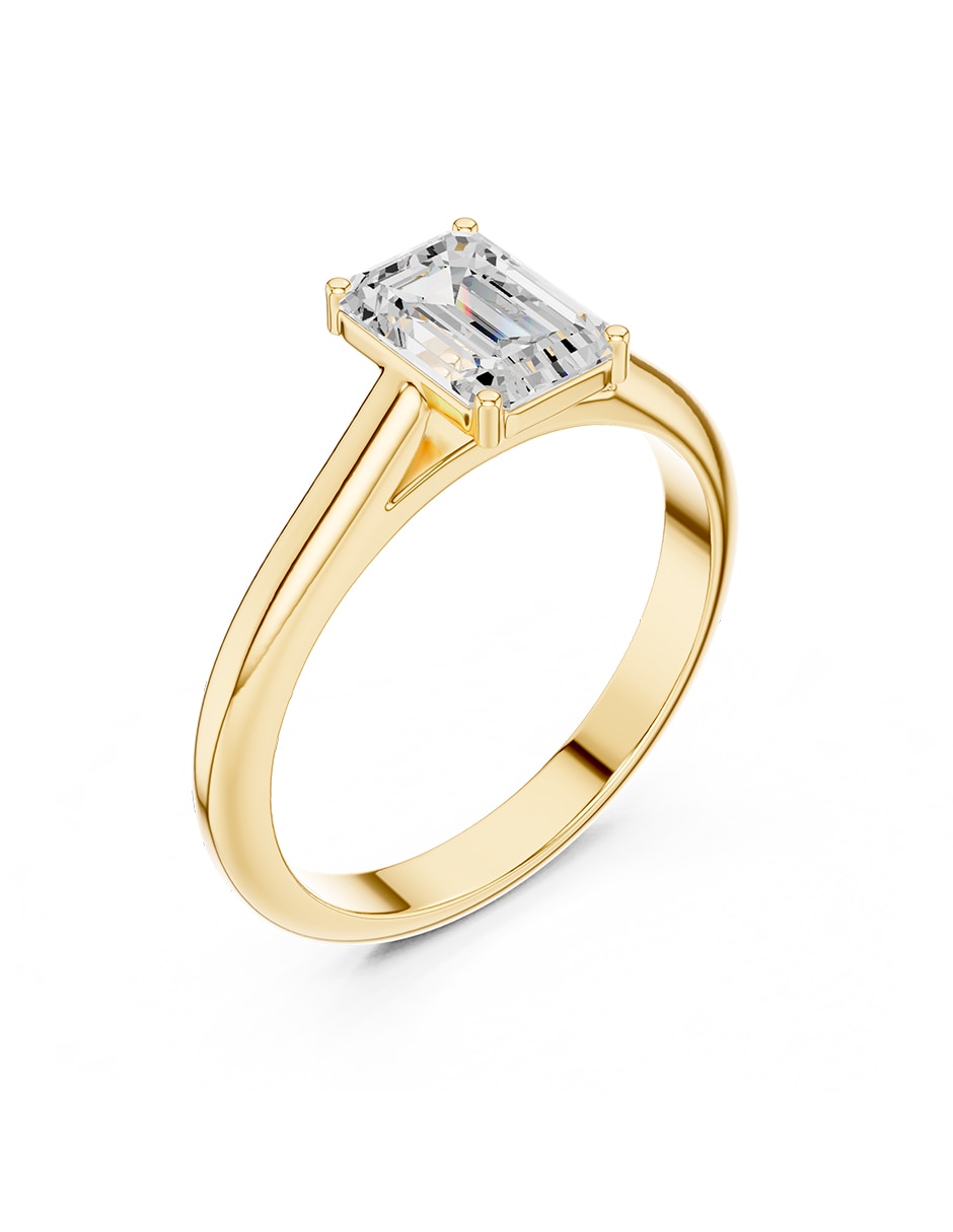 Anillo de compromiso de oro 18 K Amore mio diamante de laboratorio