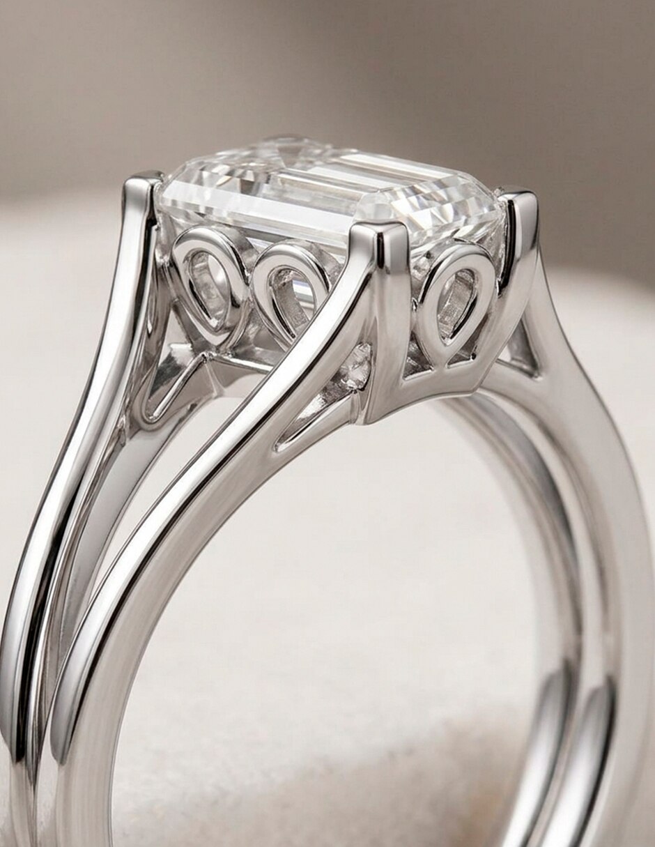 Anillo de compromiso de oro 18 k Amore Mio! diamante de laboratorio 10