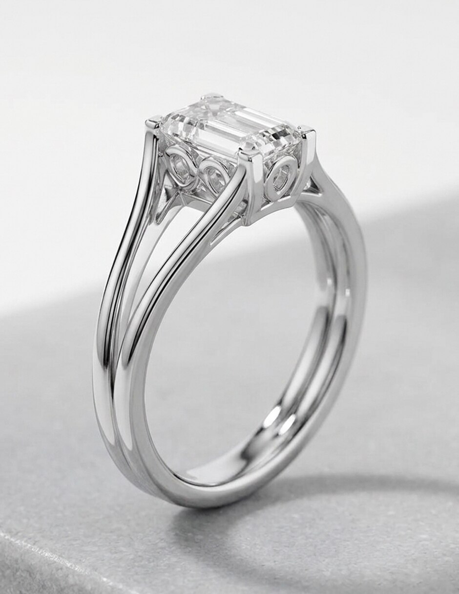 Anillo de compromiso de oro 18 k Amore Mio! diamante de laboratorio 3