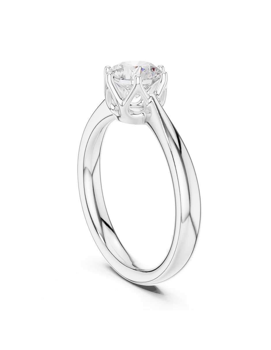Anillo de compromiso de oro 14 K diamante de laboratorio 3