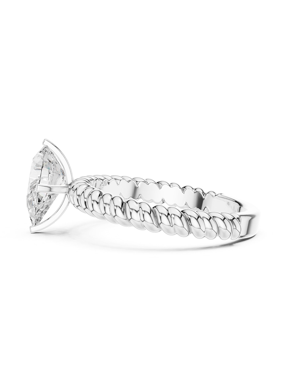 Anillo de compromiso de oro 18 K diamante de laboratorio 5