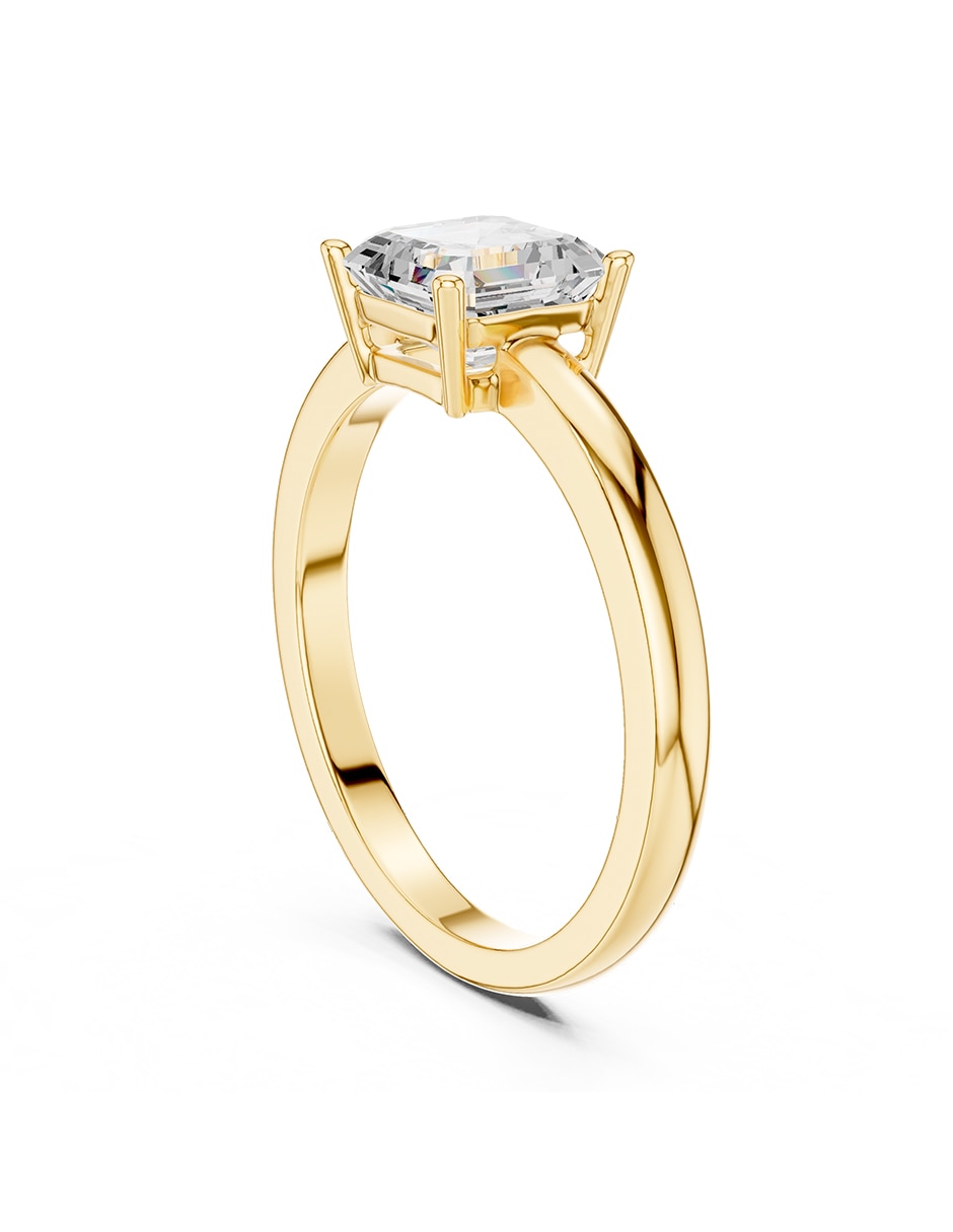 Anillo de compromiso de oro 14 k amore mio