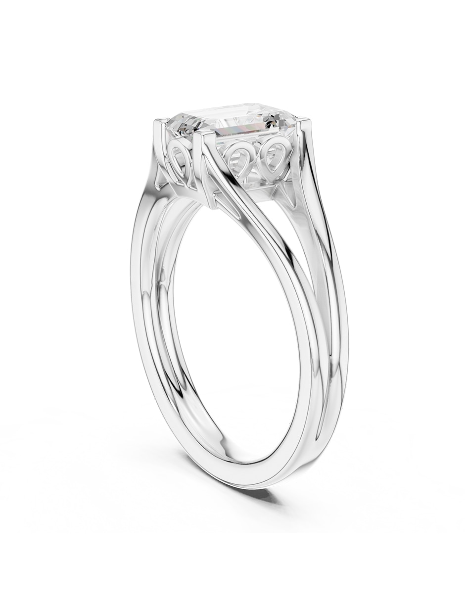 Anillo de compromiso de oro 18 K diamante de laboratorio 3