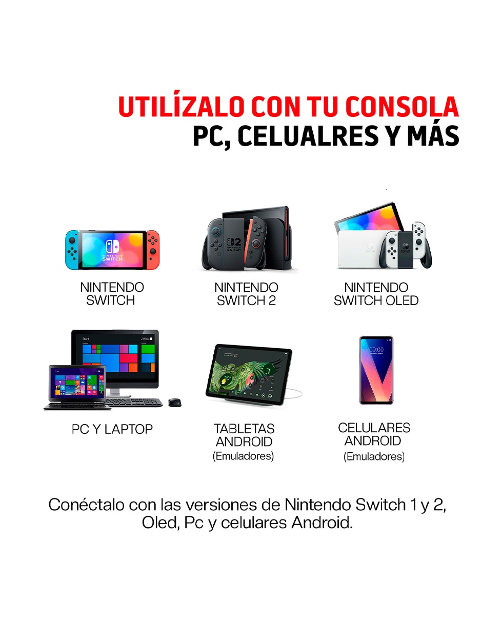 Control Redlemon inalámbrica multiplataforma edición limitada retro
