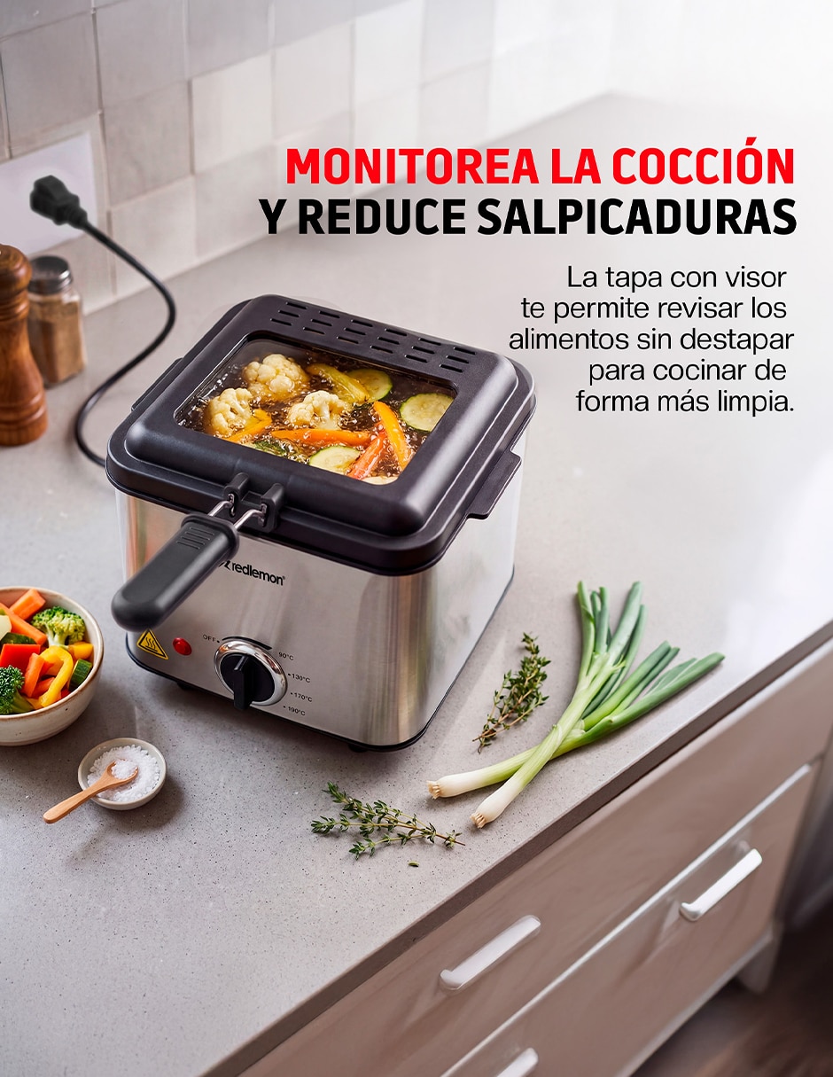 Freidora de aceite redlemon 1.5 l elétrico