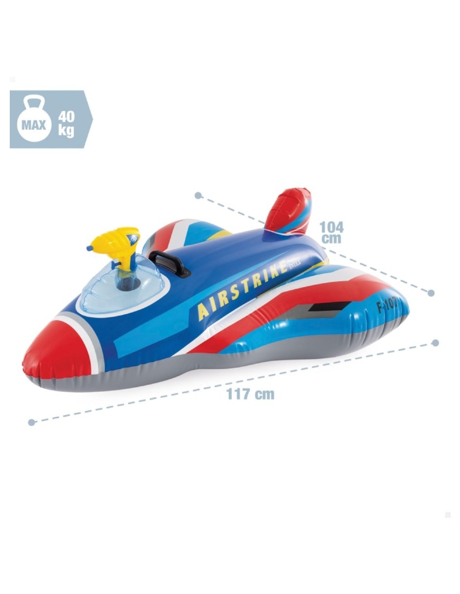 Inflable acuático forma de avión 2