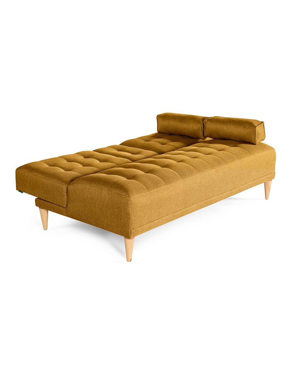 Sofá cama armable Queen con Memory Foam de lino 5