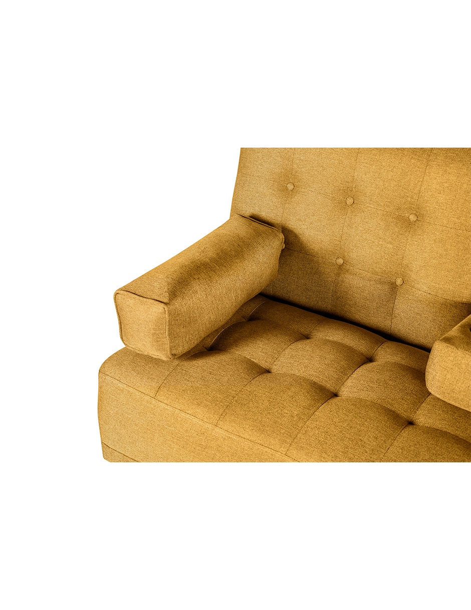 Sofá cama armable Queen con Memory Foam de lino 3