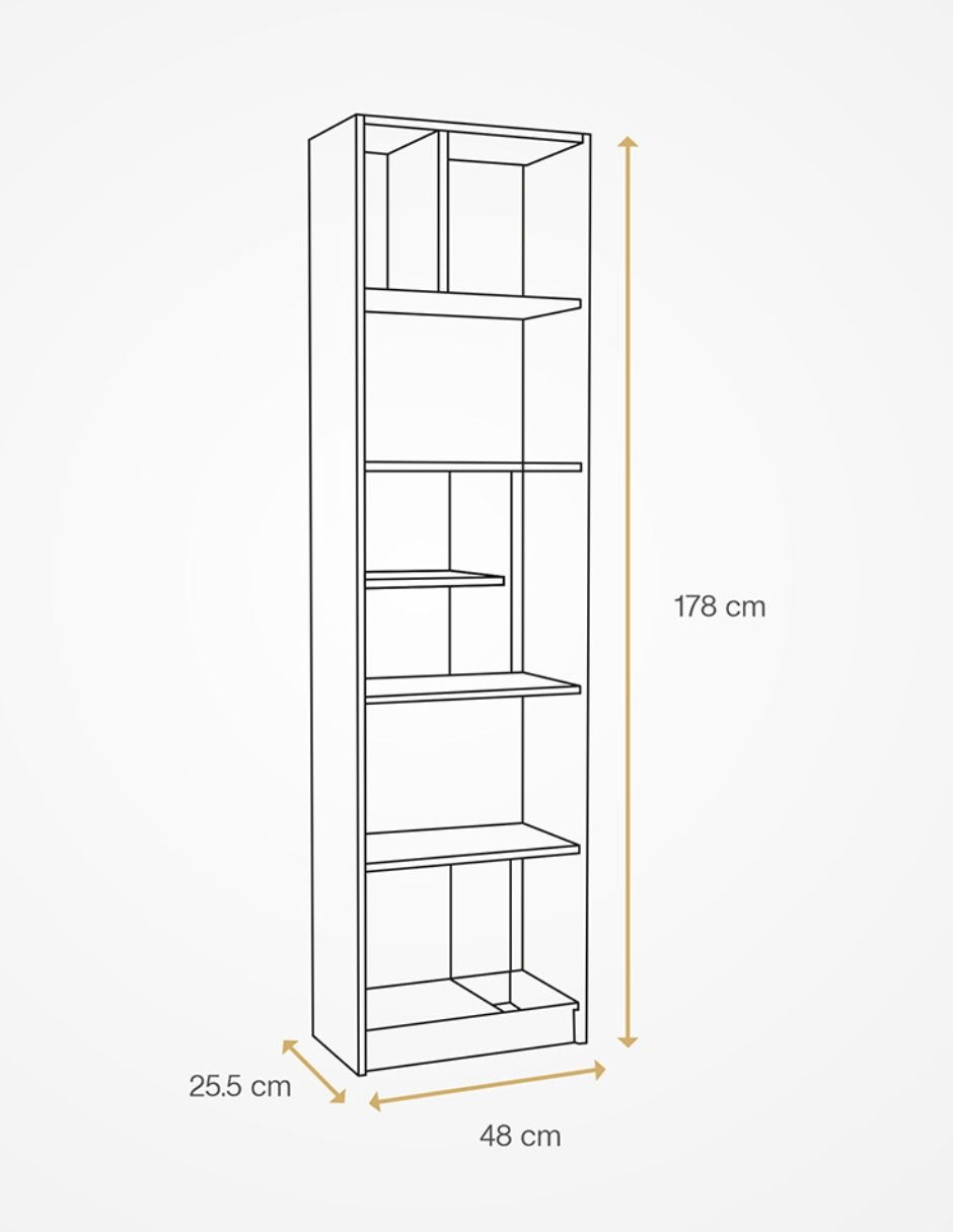 Librero armable Sinop de MDF 4