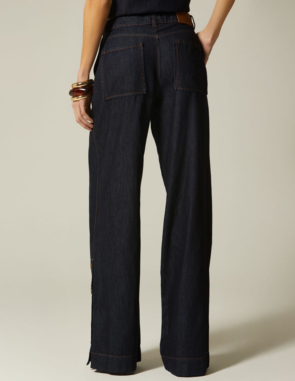 Jeans palazzo Studio F para mujer
