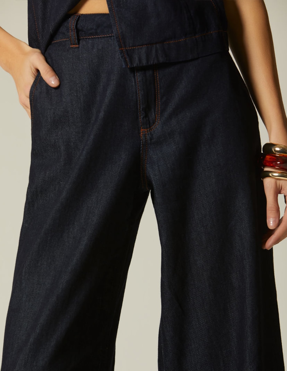 Jeans palazzo Studio F para mujer