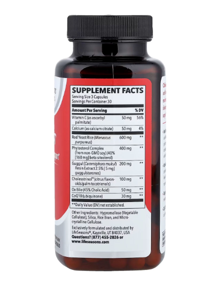 Choles-T Apoyo para el Colesterol LifeSeasons con Vitamina C de 90 cápsulas