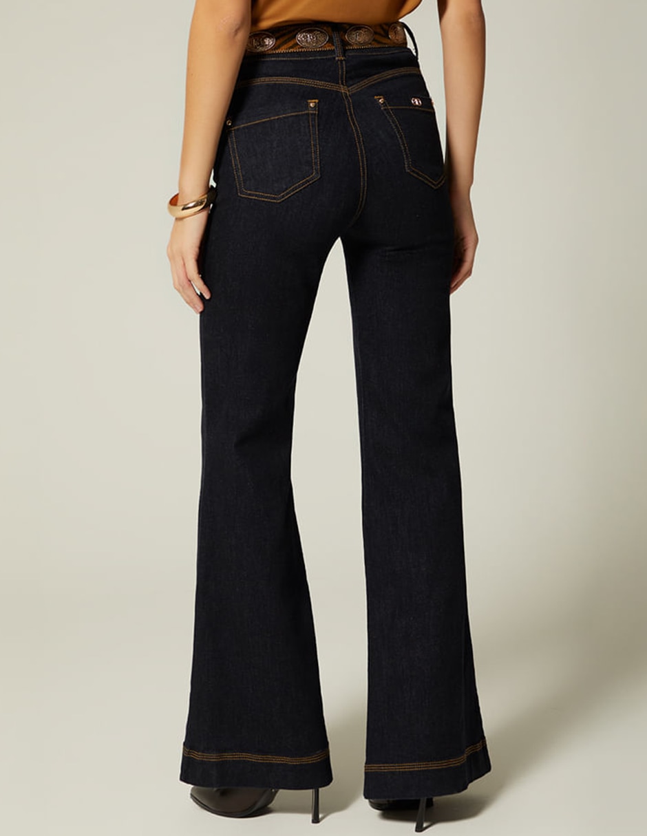 Jeans acampanado Studio F para mujer