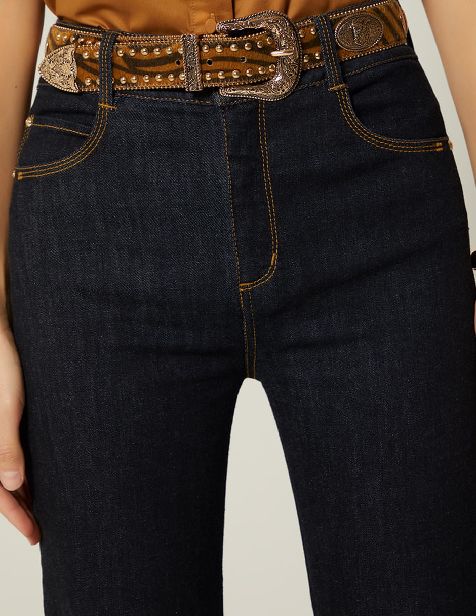 Jeans acampanado Studio F para mujer